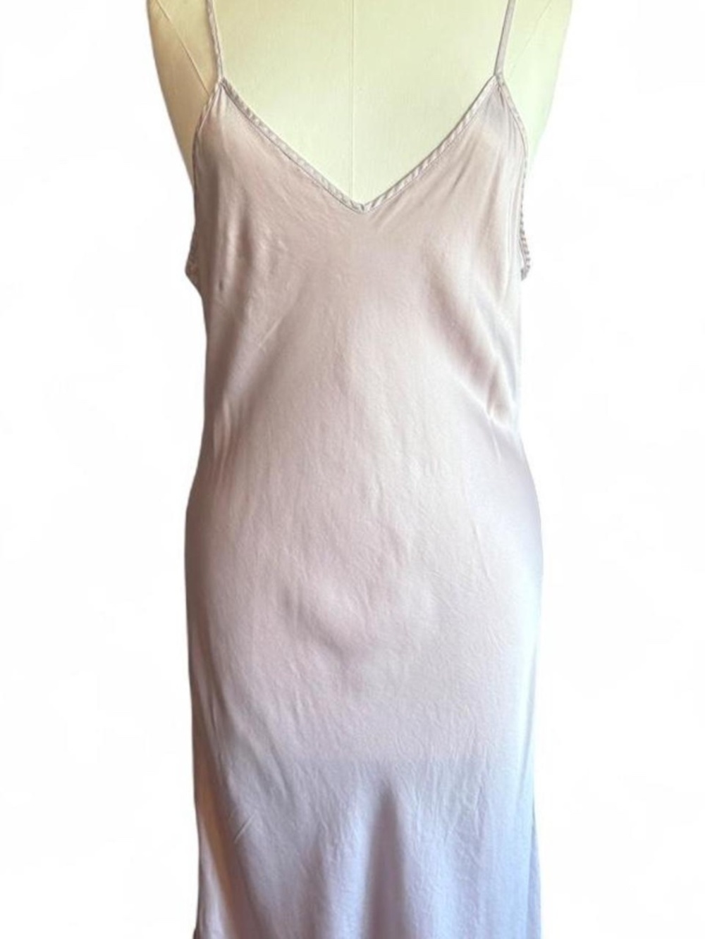 100% Mulberry Silk Nightgown V-Neck Essential Slip – XL